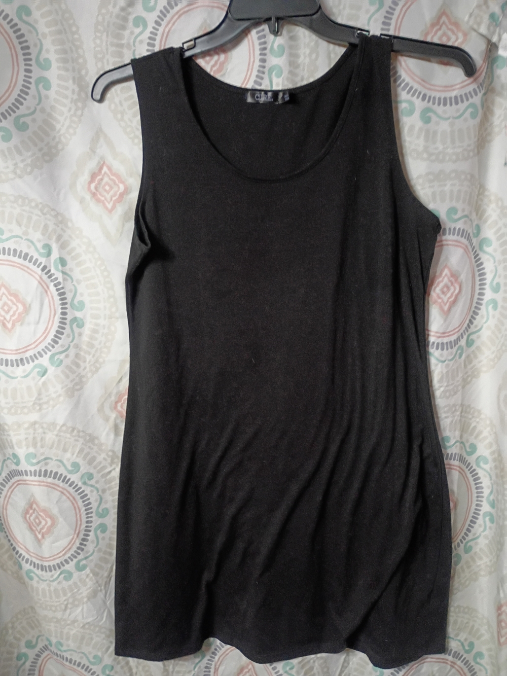 C & C Black Scoop Neck Tank Top